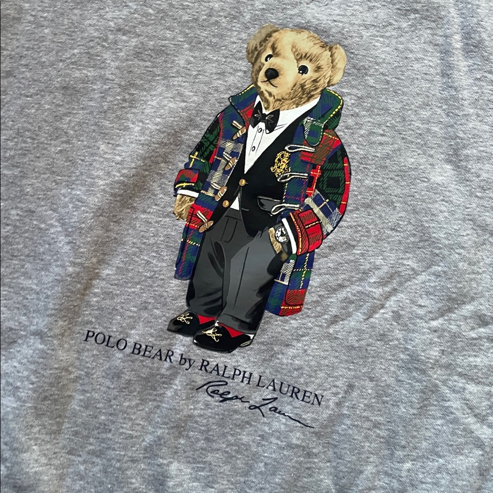 Polo by Ralph Lauren Gray Polo Bear Graphic Sweatshirt - Picture 2 of 5